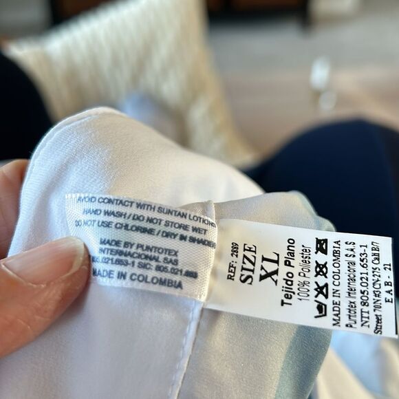 Outplay Unisex Board Shorts Blue White Striped Swim Shorts Size XL Tie Waist NWT - Picture 9 of 9